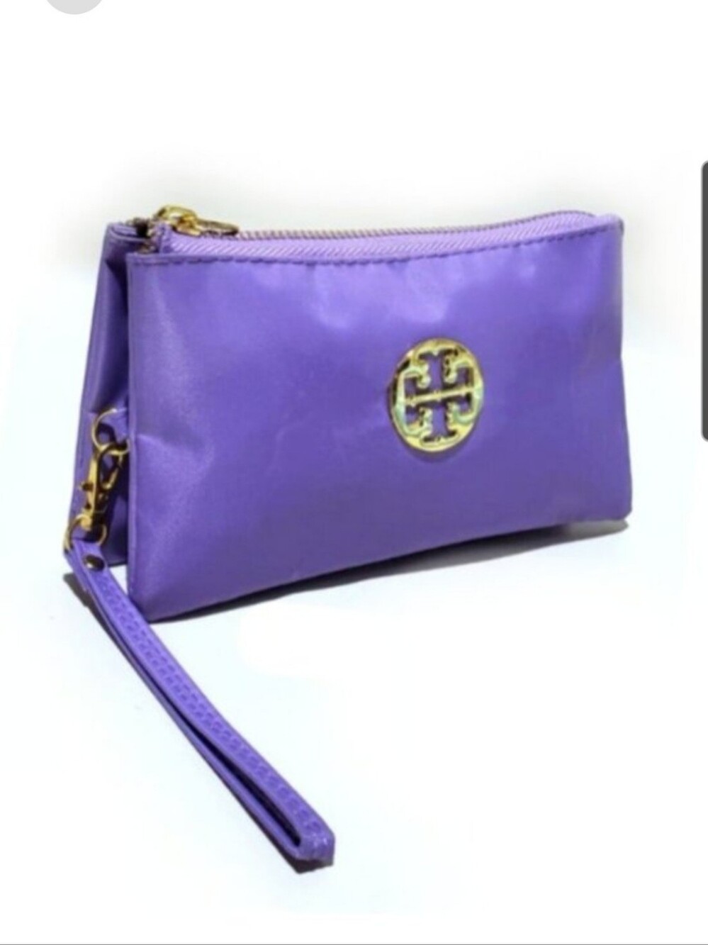Tory Burch Purple Wristlet Clutch, EC, 4"x7", Phone Friendly